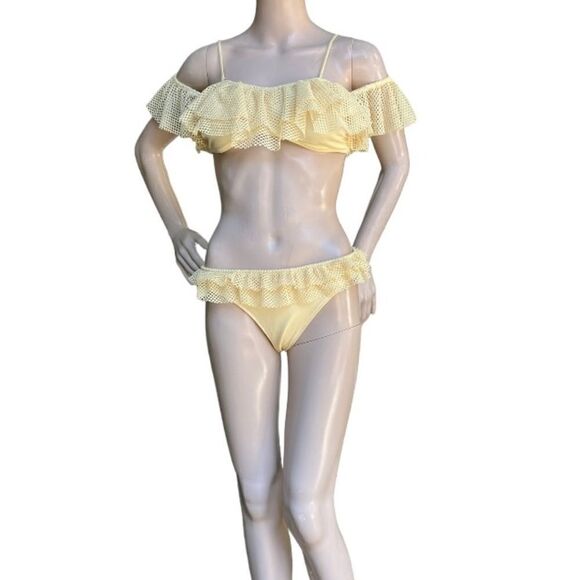 H&M 2-Piece Mesh Bikini Swimsuit 8 10 New - Picture 1 of 10